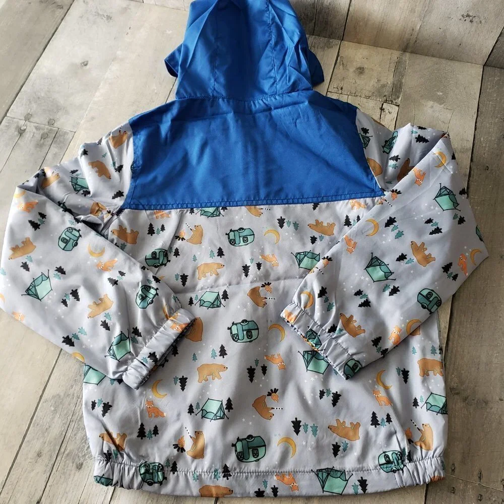 NWT - Eddie Bauer Kids' Jacket StormRepel water-resistant Camping Theme - Size 7